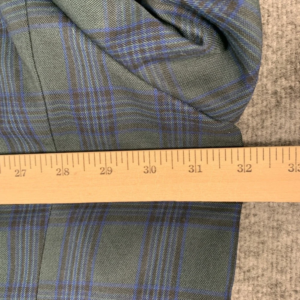 Oak Hill Blazer Jacket Men 4XL Green Plaid Sport Coat DXL Oversize Big